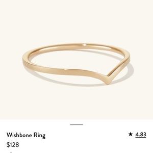 Mejuri Wishbone Solid Gold Ring